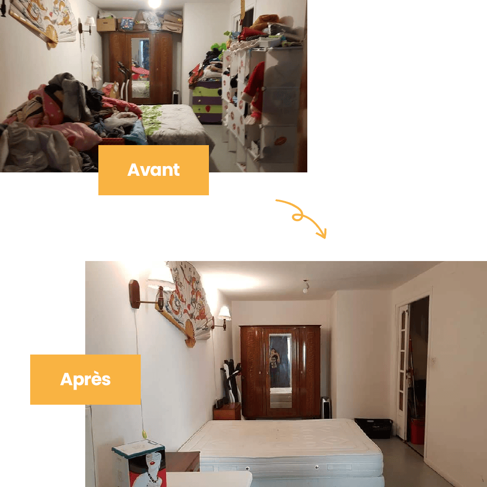 Chambre parentale avant après